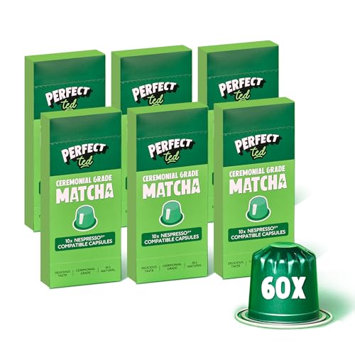 Perfect Ted | Original | 60 Cápsulas de Café Compatibles con Nespresso® | Cápsulas Nespresso | Polvo de Grado Ceremonial