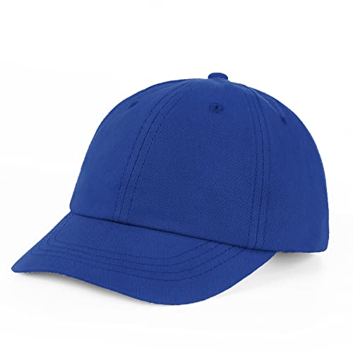 Century Star Toddler Baseball Hat Cotton Infant Baby Baseball Cap Adjustable Kids Toddler Sun Hat for Boy Girls Klein Blue 2-5 T