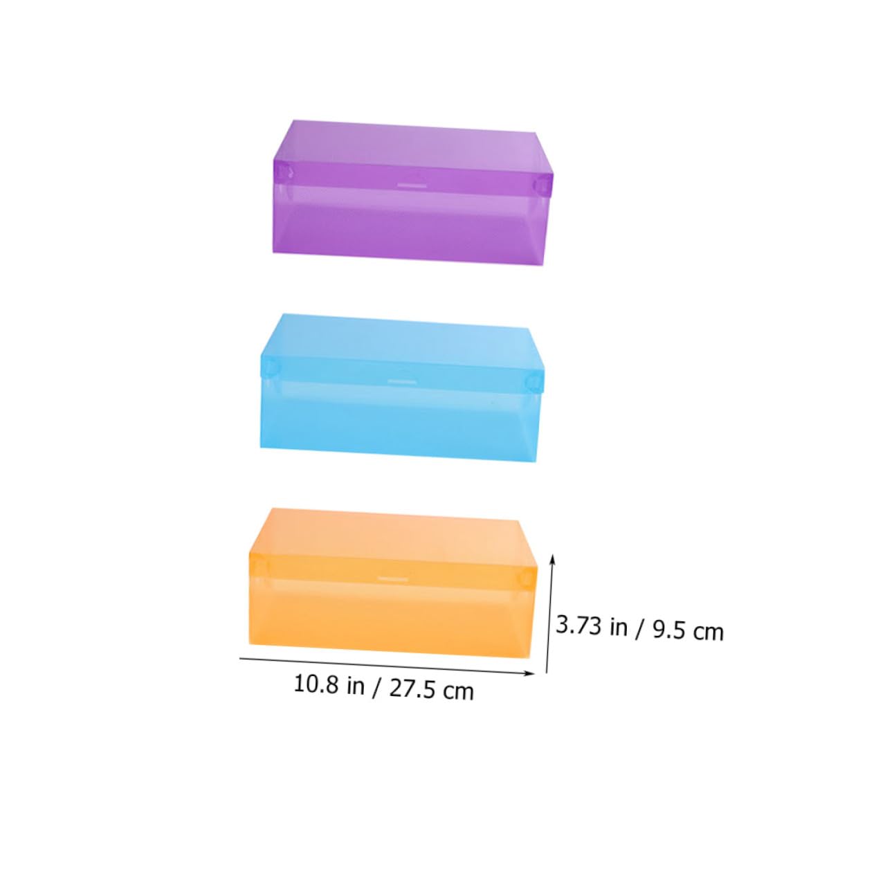 Toyvian 7 pezzi Scatole Portascarpe Trasparenti Impilabili da Contenitori in Plastica PP Resistenti e Pieghevoli Organizer Scarpe Colorati per Uomo Donna