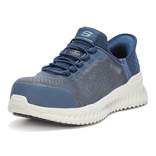 Image of Skechers Men's Tilido Troxin ESD Composite Toe Bungee Slip-On Work Shoe