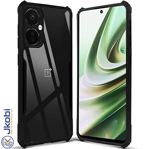 Image of Jkobi Back Cover Case for OnePlus Nord CE 3 Lite (Shockproof with Polycarbonate Clear Panel | Professional Black)