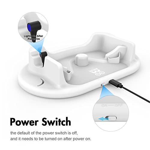 AMVR-Ladestation für Quest 2,Ladestation und Ladeanschluss für Quest 2,Schnellladung,mit magnetischem USB-C-Ladekabel (Weiß) - Image 3