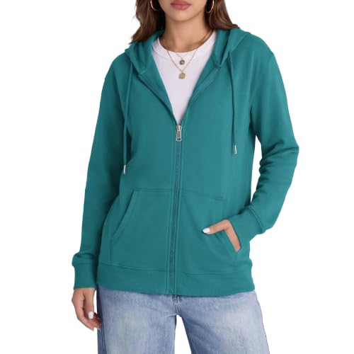 Image of Witsmile Zip Up Hoodie Women Oversized Sweatshirt Long Sleeve 2026 Fall Outfit Lightweight Jackets Workout Clothes