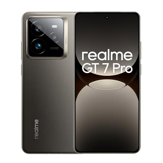 realme GT 7 Pro 5G Smartphone 12+512 GB,Processore Snapdragon® 8 Elite,Ricarica SUPERVOOC da 120 W,Batteria da 6.500mAh,Fotocamera AI Ultra-clear Snap,IP69,Sblocco subacqueo,Grey T(NO ADAPTER)