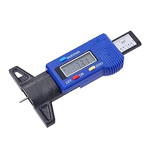 KATSU Digitale dieptemeter van koolstofvezel voor banden, lcd-display voor fiets, auto, vrachtwagen, motorfiets 40141563