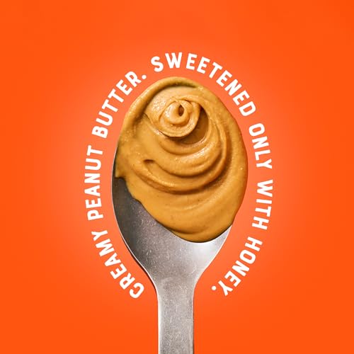 Image of Nate's Honey Peanut Butter - 15 oz Jar | Creamy, All-Natural - 3 Real Ingredients, Sweetened Only with Pure Honey - No Refined Sugar, No Palm Oil, Easy to Stir