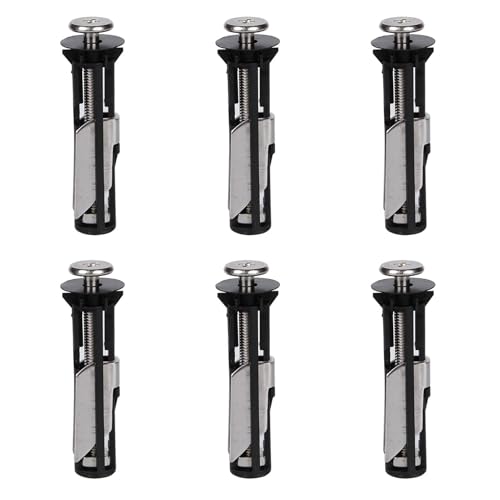 Heavy Duty Toilet Seat Fastener Bolt Kit, Toilet Seat Bolts, Toilet Seat Screws Replacement Kit, Toilet Seat Locking Bolt, Toilet Seat Fittings (6)