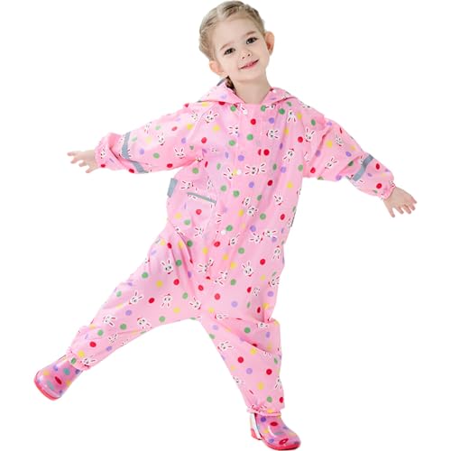 Boys Girls Toddler Rainsuit Kids Waterproof Coverall Cartoon Rain Suit One Piece Rain Coat4