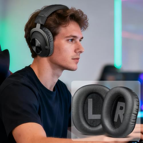 Image of SOULWIT Earpads for Logitech G Pro X Headphones - Black | for G Pro, G Pro X(1 /2 /SE) Headphones