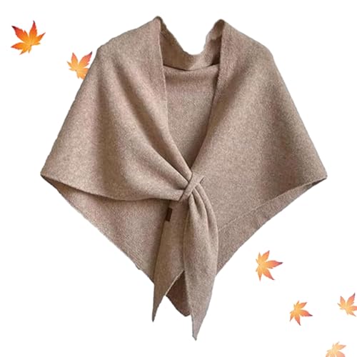 Abundantal Scarf, Women's Solid Color Scarf, Women's Solid Color Wool Blend Shawl, Knitted Shawls and Wraps