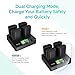 Accsoon Toprig LP-E6 Camera Battery Charger 4-Channel PD60W Fast Charging LP-E6N/LP-E6N/LP-E6NH with LCD Display, Compatible with Canon EOS 5D Mark III, 60D, 6D, 70D, 80D, R5 Camcorder Camera Charger