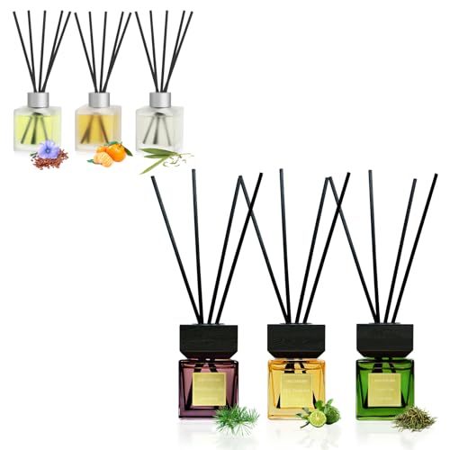 Set de difusores de aroma con aceites esenciales 3 pzas miniatura 1
