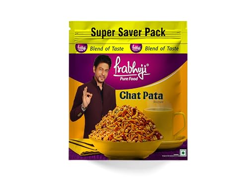 Image of Prabhuji Spicy Spin Chat Pata Mixture 900g | Bold, Tangy & Spicy Snack Blend with Crunchy Sev, Peanuts & Traditional Masalas | Perfect Tea-Time Munch, Party Snack & Anytime Craving Satisfier