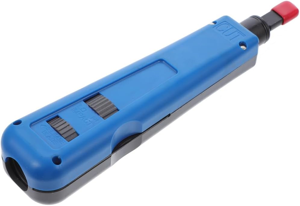 LIFKOME Network Punch down Tool Wire Impact Tool for Cabling Durable Ergonomic Design Interchangeable Blades Ht