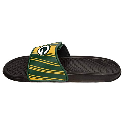 Image of FOCO mens NFL Team Logo Legacy Sport Slide Sandals