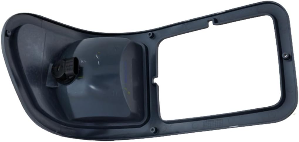 For Ford F-650 2000-2015 Headlight Bezel Assembly Driver and Passenger Side | Pair | w/Park Light | Gray | Replacement For F6HZ-13201-AAE, F6HZ-13200-AAE