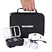 YOCTOSUN Magnifying Glasses with 4 LED Lights, Head Mount Magnifier with Storage Case,5 Lenses, Headband, Hands Free Lighted Head Magnifying Visor for Hobby Crafts & Close Work