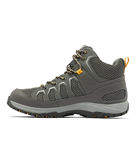 Columbia Mens Granite Trail Mid Waterproof, Dark Grey/Raw Honey, 11 Wide