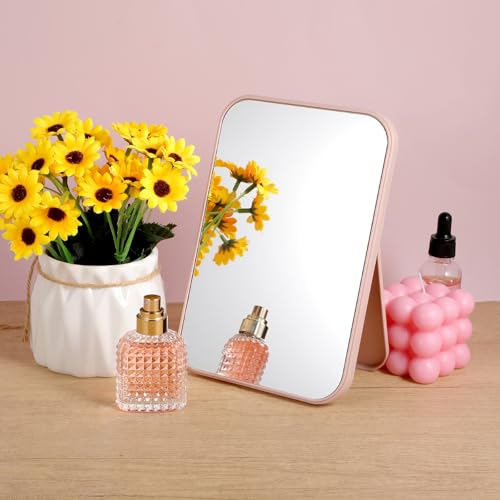 Kifmurase espejos de maquillaje rosa rectangular pack 12 miniatura 6