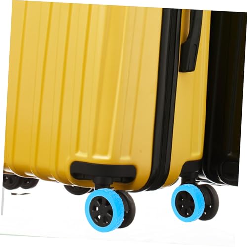 8pcs Silicone Suitcase Wheel Covers Durable Luggage Caster Protectors for Hardwood Floors Easy Installation Fits Wheel Travel Accessories2