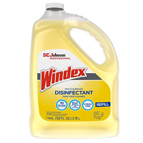 Windex Disinfectant and Multi-Surface 1 Gallon, Pack of 4