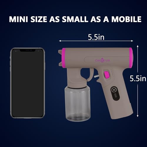 Image of Portable Spray Tan Machine Cordless Strong Spray Level Even Atomization-Adjustable Spray Pattern(Vertical /Horizontal)-USB Charge Handheld Spray Tan Gun For Travel Salon Beach Home Mobile Use Dark Grey