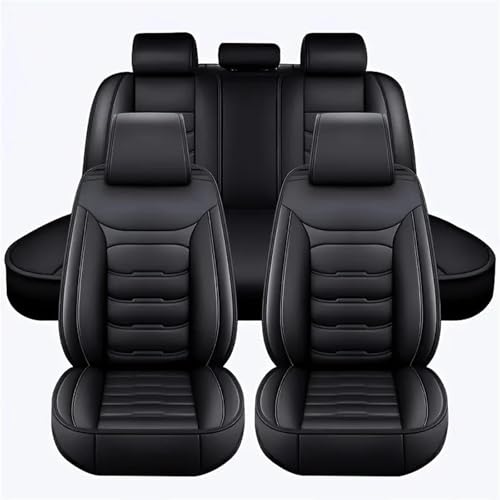 Housse siege voiture noire 5 places protection integrale 360 universelle auto pas cher