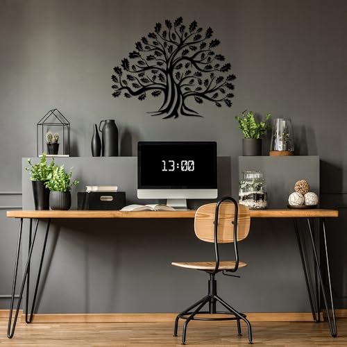 Décoration murale métal noir salon design Hanah Home pour mur de chambre - 3