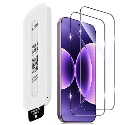 Aerku Verre Trempé pour Xiaomi Mi 17 Pro Max 5G [2 Pièces], [Auto-Installable] Sans Bulles 9H HD Ultra Résistant Protection écran Film en Vitre Trempé...