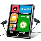 128GB MP3 Player with Bluetooth 5.3, 2.8-inch Touch Screen Digital Music Player, Portable MP3 Player Bluetooth with Speakers HiFi Lossless Sound Quality, FM Radio, Voice Recorder, E-Book