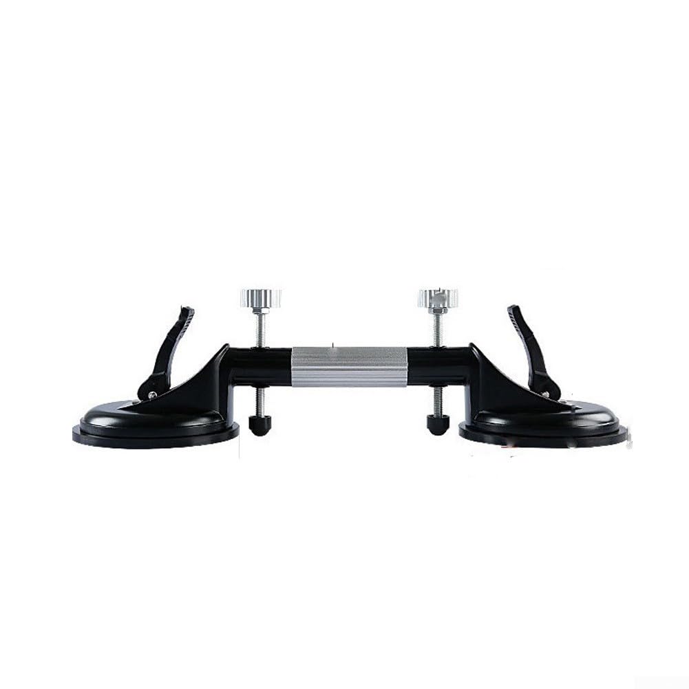 para empalmador nivelador de azulejos, aleación de aluminio doble ventosa 50 kg elevador costura Setter para instalaciones de láminas de mármol de granito (negro 130 mm)