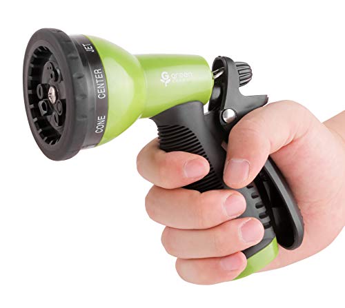 Green Expert Hose Nozzle Full Set with Quick Connectors 9 Adjustable Patterns Suit to Most Hoses Lightweight Water Sprayer Set for Pets Shower Car Wash Plants Watering Home Cleaning 479904 - Thumbnail 4