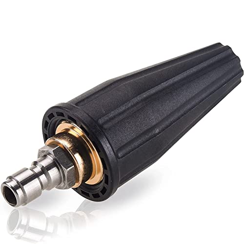 Jkjhbhged Pressure Washer Tips Turbo Nozzle, Rotating Pressure Washer Nozzle with 1/4 inch Quick Connect 2000 PSI, Orifice 2.5