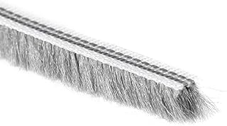 XYWHPGV Brush Weather Stripping, 15M/49.2Ft Card-Slot Seal Strip Pile Weatherstrip Door Sweep Brush for Door Window, 6x8mm/WxH(d4124 2270f 47e0b efd3d 34b80 a8406