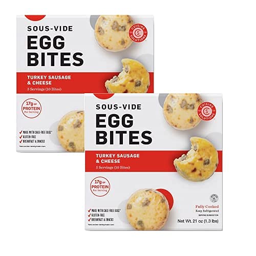 Buy Egg Bites Cuisine Solutions SousVide Three Cheese & Turkey