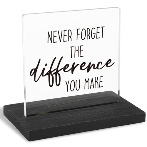 FOUGSTA Never Forget The Difference You Make, Employee Appreciation Gift,