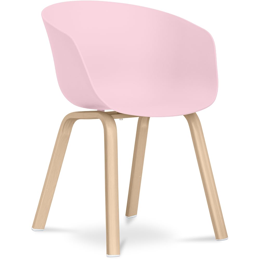 Scandinavian Style Chaise Maylis Design scandinave - Mat Rose pâle