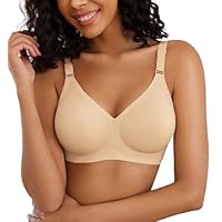 Avidlove Wireless Bras for Women Push Up No Underwire Bra Full Coverage Seamless Bralettess Comfortable Everyday Bra Nude