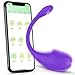 Produktbild Vibrator mit APP und Bluetooth für sie Klitoris und G-Punkt, Amoochoo Tragbarer Anal Dildo, Vibratoren Ei mit 9 Vibrationsmodi aus Silikon, Liebeskugeln Sexspielzeug mit der Fernsteuerung für Paare