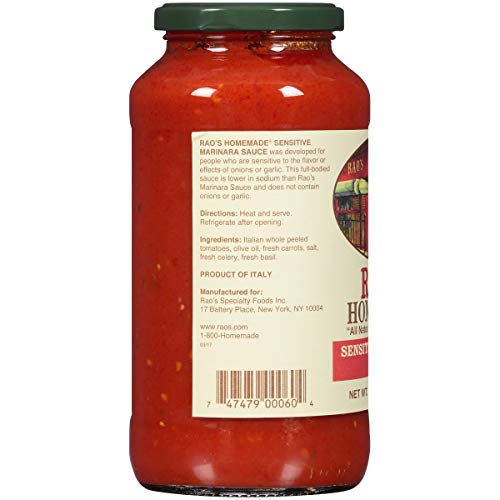 Rao's Homemade Marinara Sensitive Formula Sauce, 24 Oz Jar, 3 Pack
