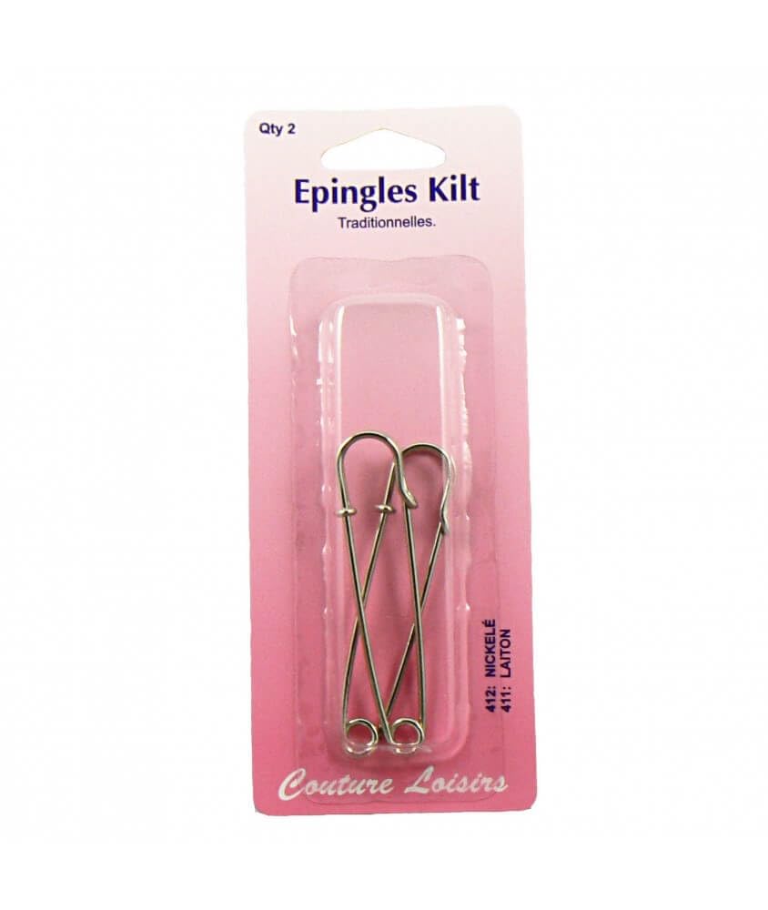 Kilt / Skirt Pins - Pack of 2 pins in Nickle