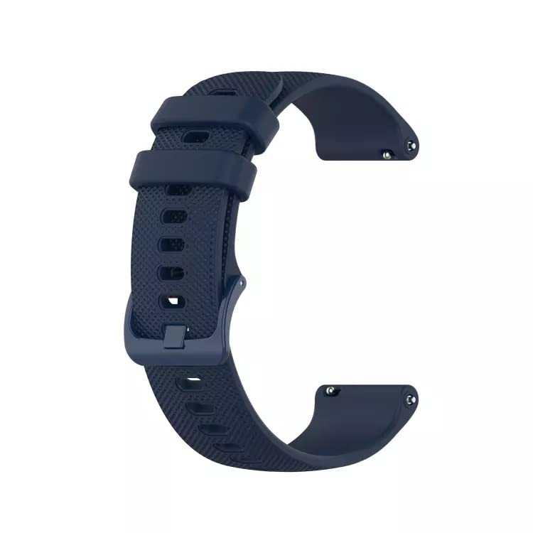 HUMBLE Soft Silicone 19mm Smartwatch Dotted Strap Metal Buckle Compatible with Noise Colorfit Pro 2/Oxy/Pulse/Beat, Boat Storm Smart Watch & Watches with 19mm Lugs(Navy Blue)(Strap Size-Medium) (B0BM6DB89X) Amazon Price History, Amazon Price Tracker