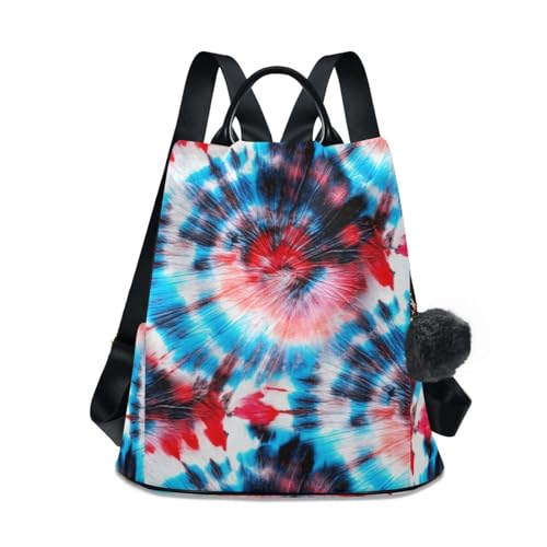 Sac à dos en spirale tie dye bleu azur pour exprimer votre liberté