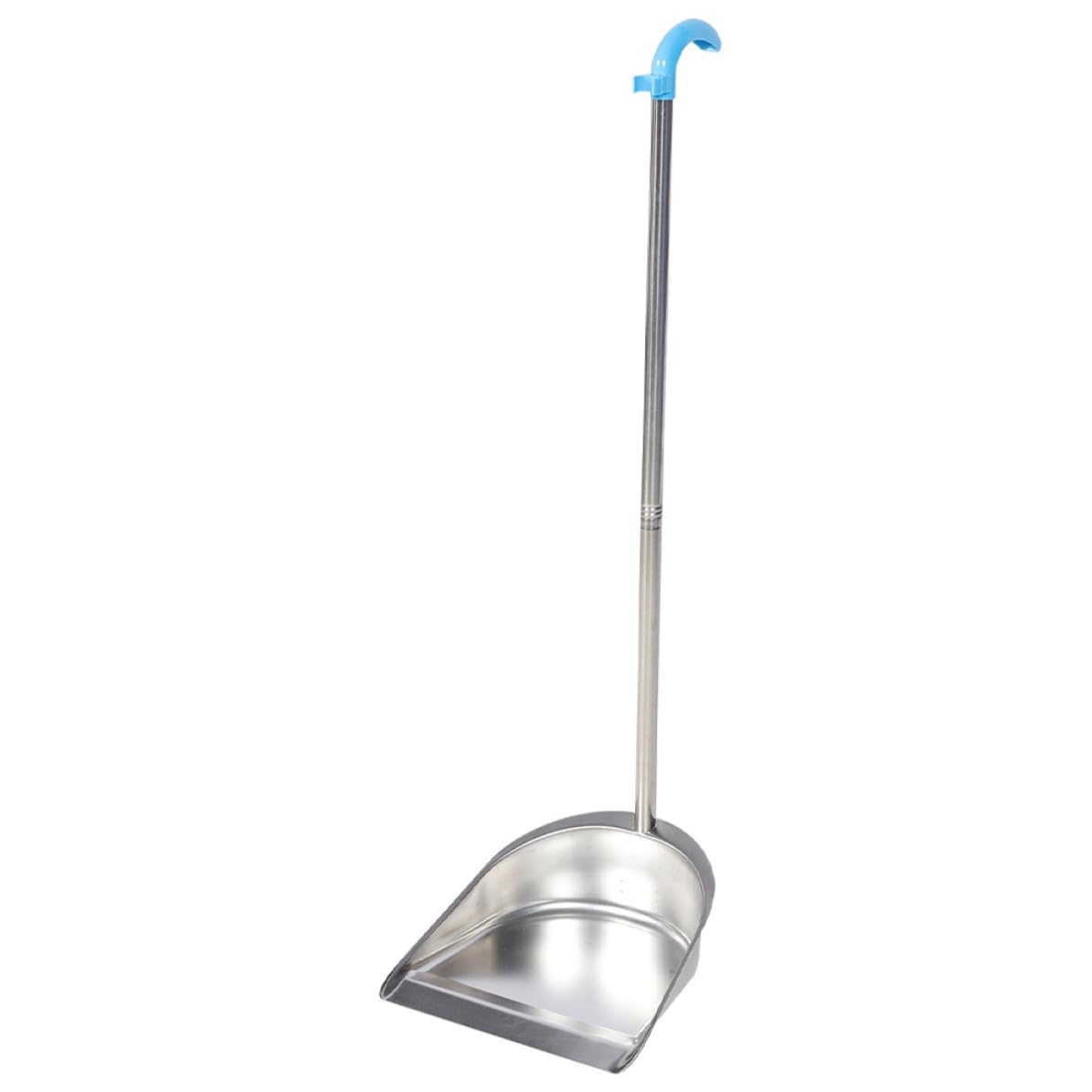 Recogedor de Polvo de Acero Inoxidable con Mango Ergonómico Pala Gruesa de Desmontable y Resistente para Limpieza Cocina Oficina y Hogar