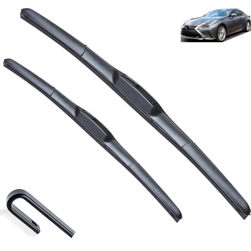 Balais d'essuie-glace Lexus RC fin des traces et angles morts sur pare-brise avant