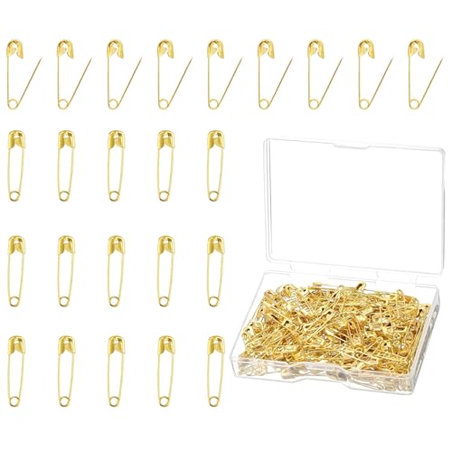 150 Piezas Caja Imperdibles De Seguridad Dorados, Imperdibles De Metal 19 Mm, Alfileres De Seguridad Para Ropa Costura Artesanía Bricolaje Manualidades Con Caja