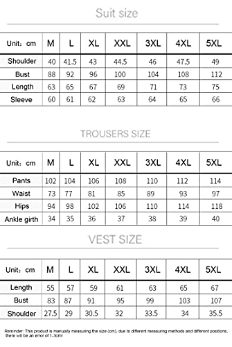 Ensemble de Costume 2 pièces pour Hommes Blazer uni à Un Bouton Coupe Slim Classique Ensemble Veste et Pantalon de Mariage d'affaires - Image 7
