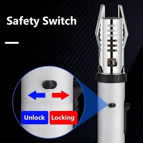 Encendedor antorcha para camping con llama recta ajustable miniatura 5
