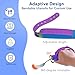 Bendable Adaptive Utensils Spoons Forks Set for Elderly, Weighted Utensils for Hand Tremors, Arthritis Weakness, and Parkinsons, with Non-Slip Easy Grip Handle, 360 Degree Rotation Rubber Strap
