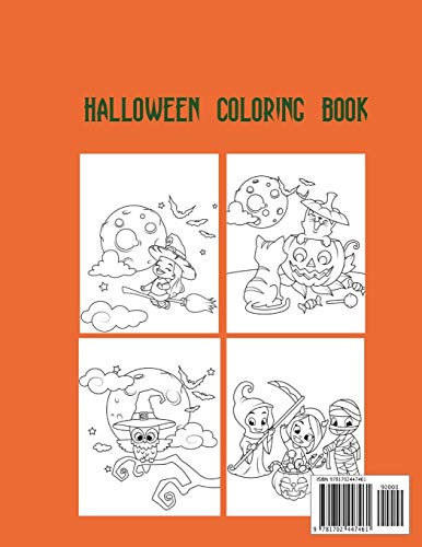 Halloween Coloring Book: Coloring Toy Gifts for Toddlers, Kids ,Children or Adult Relaxtion | Cute Easy and Relaxing Large Print Birthday Gifts image 4